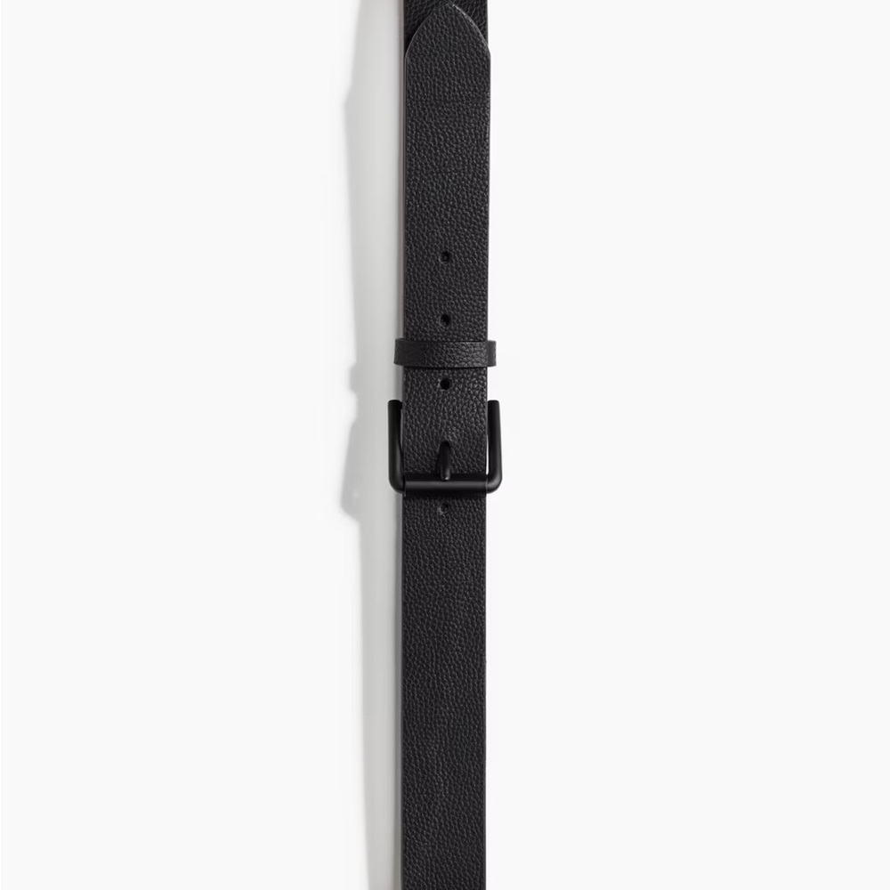 Black Medium Mens H&M Black Leather Belt
